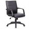 Boss Mid Back Executive Chair In LeatherPlus