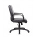 Boss Mid Back Executive Chair In LeatherPlus