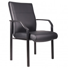 Boss Mid Back Guest Chair In LeatherPlus