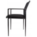 Boss Stackable Mesh Guest Chair, Black