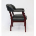 Boss Ivy League Executive Captain’s Chair in Vinyl, Black